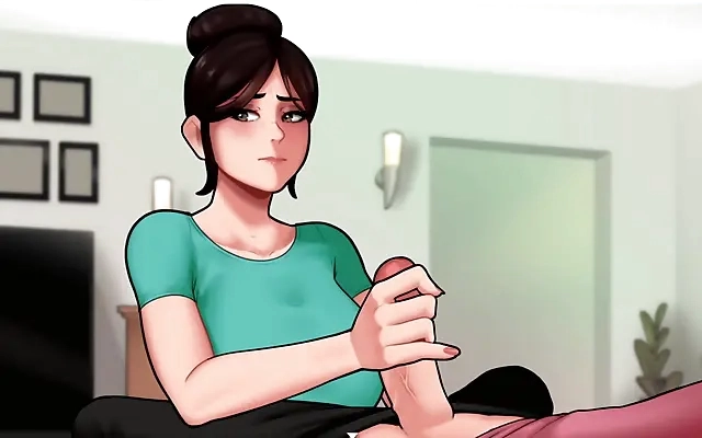 Stepmother&rsquo;s Boner Was Sucked by Her Nerdy Stepson in the Office Room